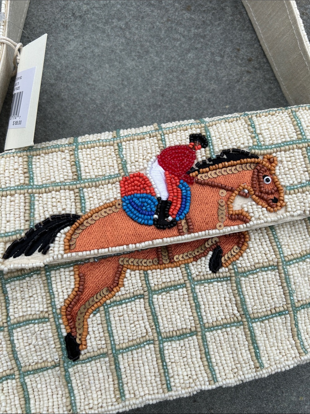 Sol and Mer Equestrian Beaded Bag - Picture 2 of 9